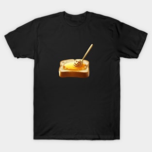 Honey Kawaii Yummy Coffee Vintage Beekeeper Bread Sandwich Toast Bee T-Shirt